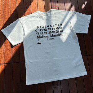 Maison Margiela white short-sleeved T-shirt